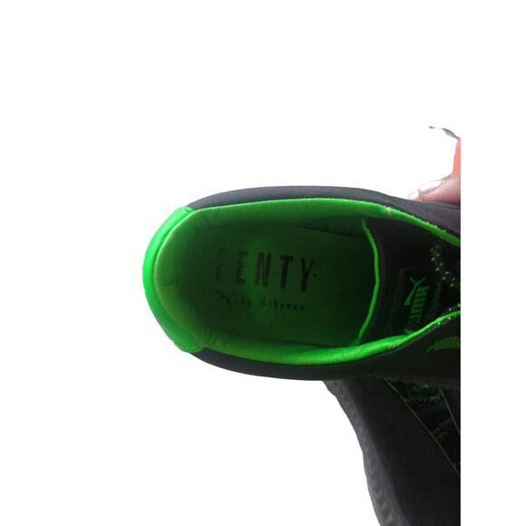 Rihanna Fenty Puma green and black cleated Creeper Surf size 8.5 - Picture 8 of 11